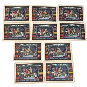 New Belgium Coaster Postcards 2° Below Winter Ale Beer Promo Holiday  Lot of 10